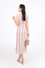 Đầm dạo phố vải lưới hai lớp dáng suông cổ tròn vai chờm - Ảnh 6